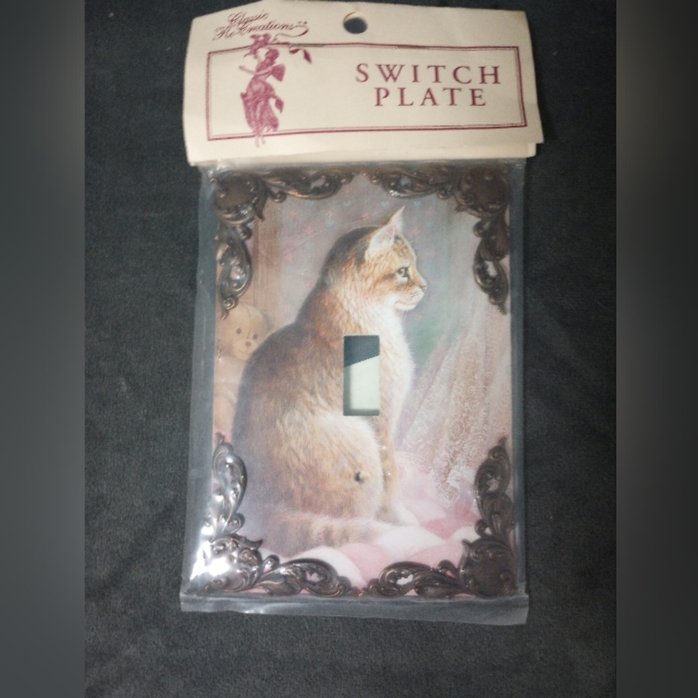 Classic Re-Creations Cat Switch Plate Cover NWT